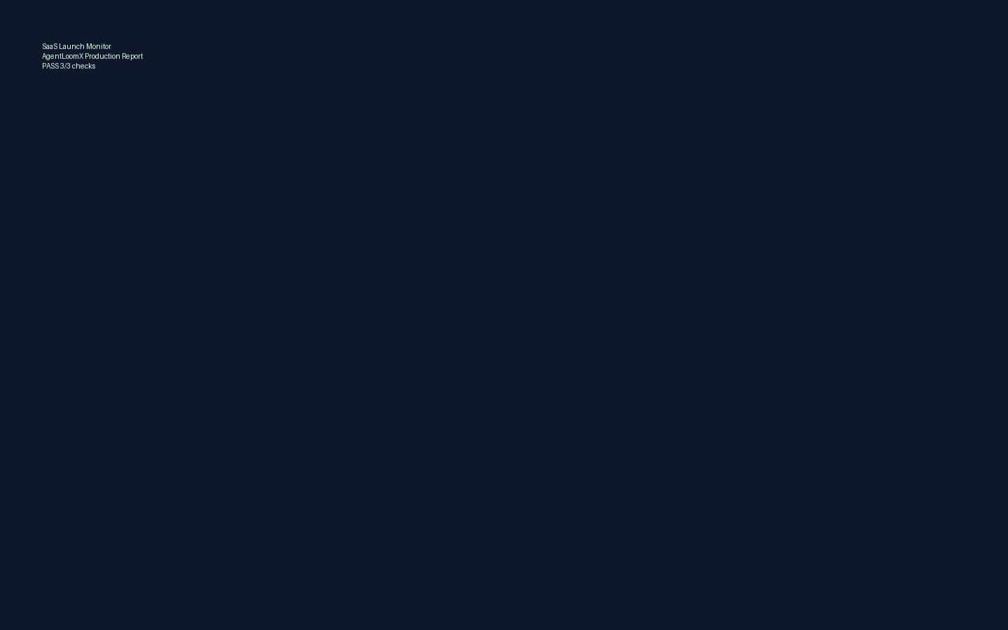 SaaS Launch Monitor